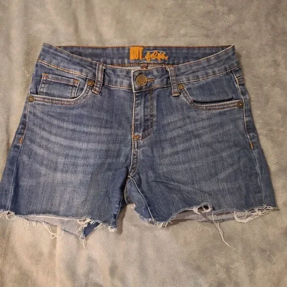 Kut From The Kloth Cut-Off Shorts Women 2 Blue Denim Gidget Daisy Dukes - Picture 2 of 11